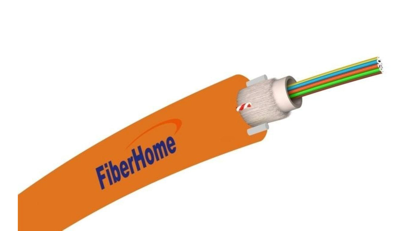 Kabel światłowodowy 2 włókna 2J SM 9/125 DAC zewnętrzny do ziemi pomarańczowy FiberHome /50m/