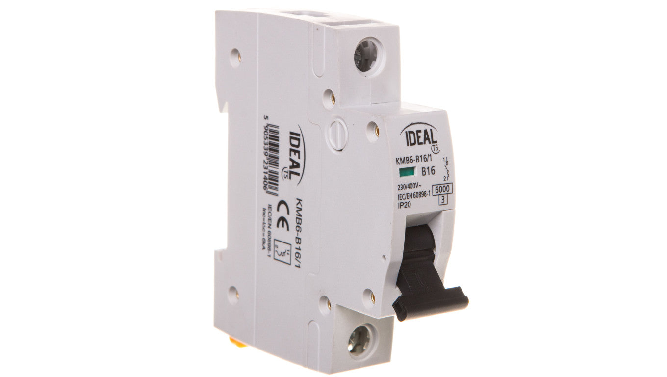Wyłącznik nadprądowy 1P B 16A 6kA AC KMB6-B16/1 VDE 23140