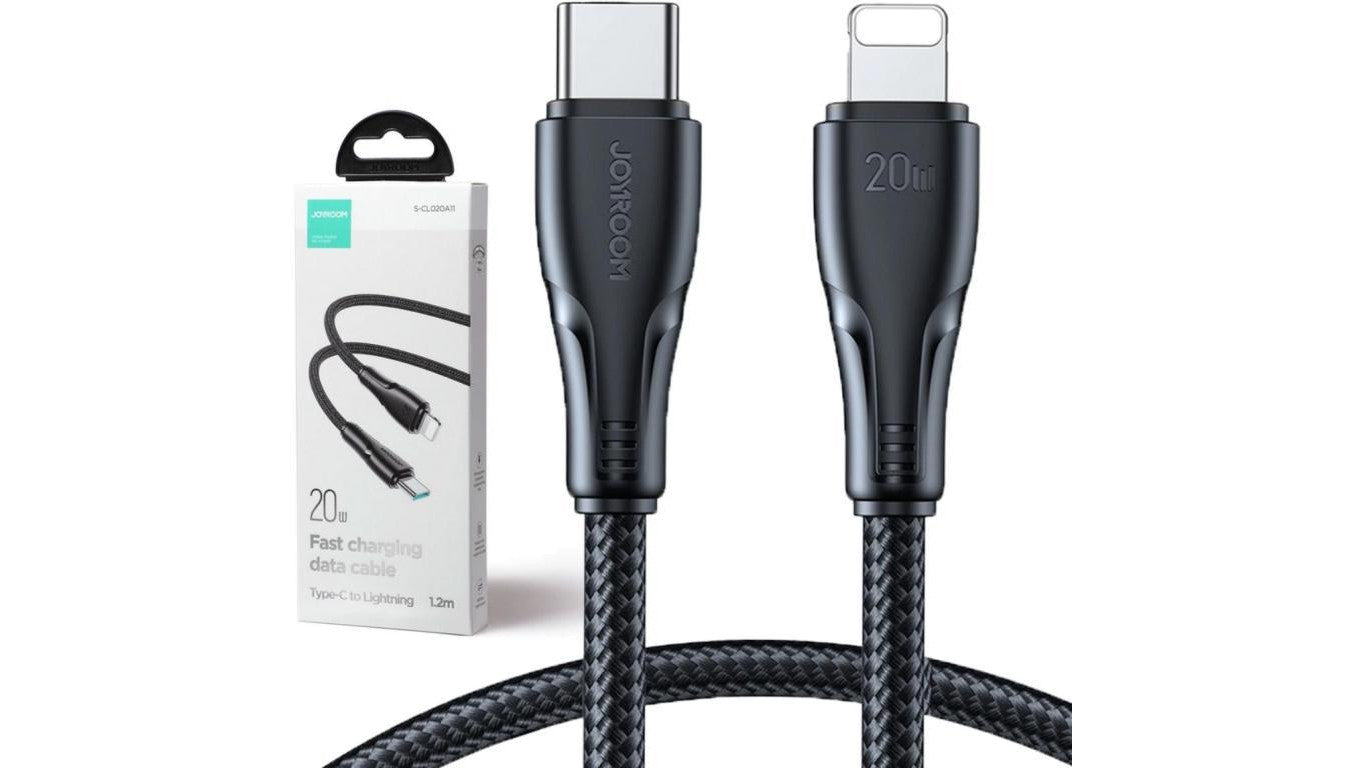 Kabel USB-C / Lightning Joyroom S-CL020A11 120cm 20W w oplocie czarny