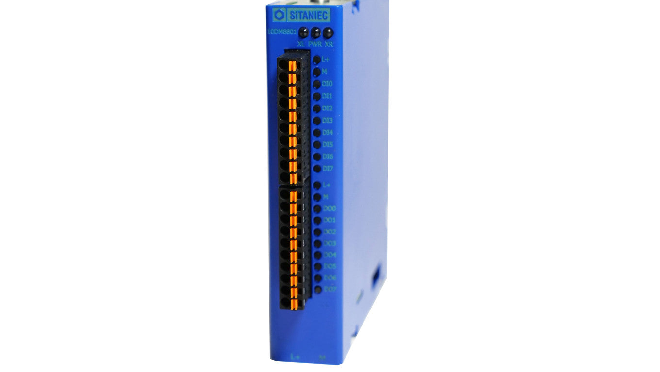 Moduł 8 wejść i 8 wyjść cyfrowych 24V DC 10DM8801