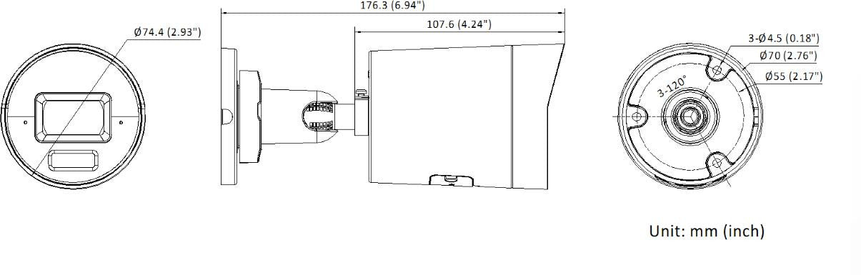 Kamera IP Hikvision DS-2CD2067G3-LI2UY/SL 2.8mm