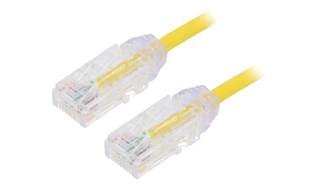 Patch cord TX6-28™,U/UTP 6 linka Cu LSZH żółty 5m 28AWG UTP28SP5MYL
