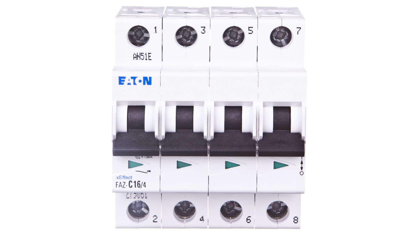 Wyłącznik nadprądowy 4P C 16A 15kA AC FAZ C16/4 279061