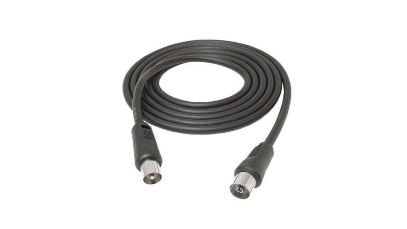 Kabel antenowy wtyk / gniazdo 1,5m czarny LB0158 LIBOX