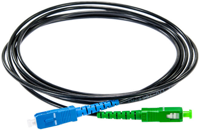 PATCHCORD ŚWIATŁOWODOWY SM 100M SIMPLEX 9/125 SC/APC-SC/APC DROP zewn