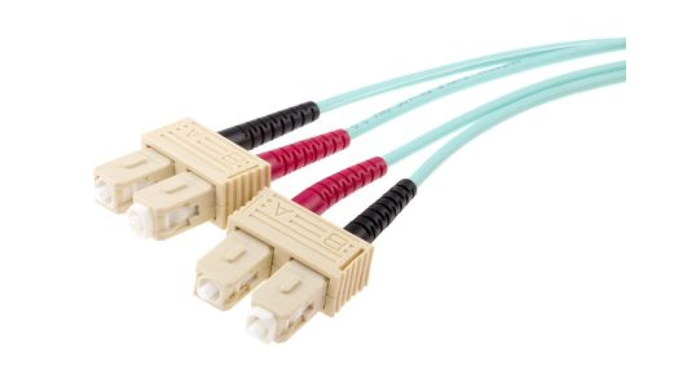 Kabel światłowodowy, średnica: 900μm, OM4 Wielomodowy, Niebieski, SC/SC