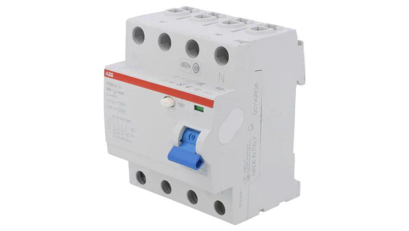 Wyłącznik różnicowoprądowy 4P 63A 300mA bezzwłoczny F204 A-63/0.3 2CSF204101R3630