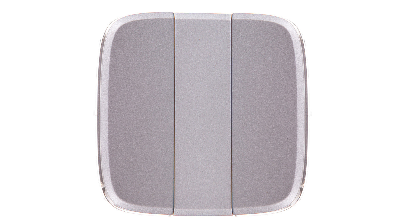 VALENA ALLURE Klawisze łącznika potrójnego aluminium 755037