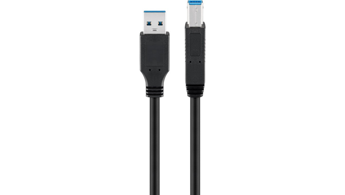 Kabel USB 3.0 Superspeed, czarny - Długość kabla 0.25 m