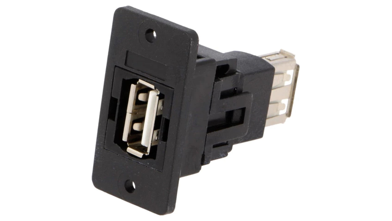 Łącznik USB A - USB A 2.0 SLIM złocony 29mm CP30608NX
