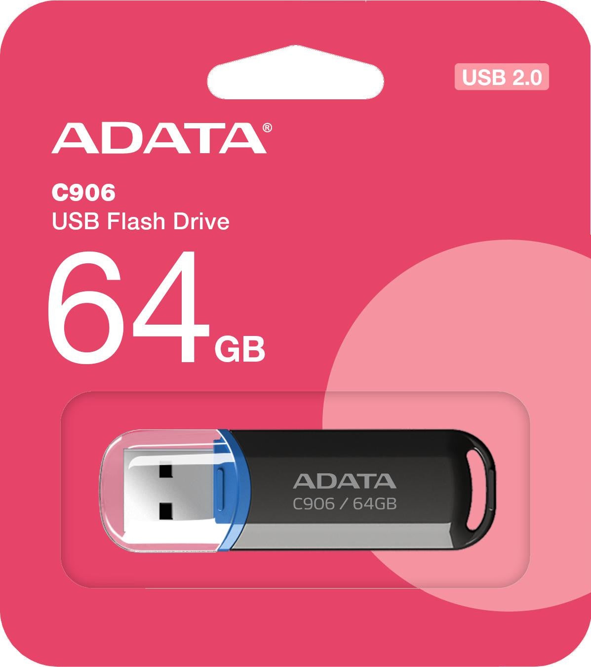 Adata Pendrive C906 64GB USB2.0 czarne