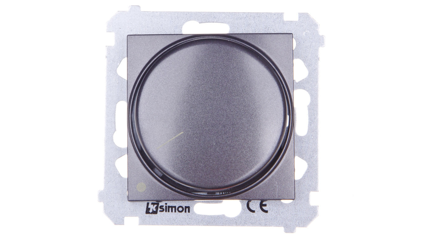Simon 54 Ściemniacz obrotowy dwubiegunowy LED 5-215W antracyt DS9L2.01/48 WMDS-004xL2-048