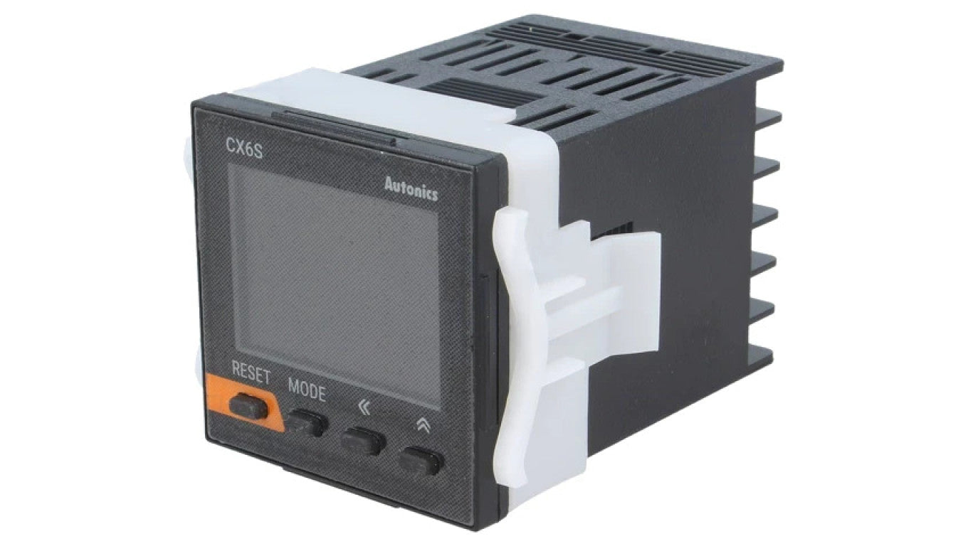 Licznik elektroniczny z wyświetlaczem LCD, czas/impulsy, OUT:SPDT, IN:napięciowe CX6S-1P4F