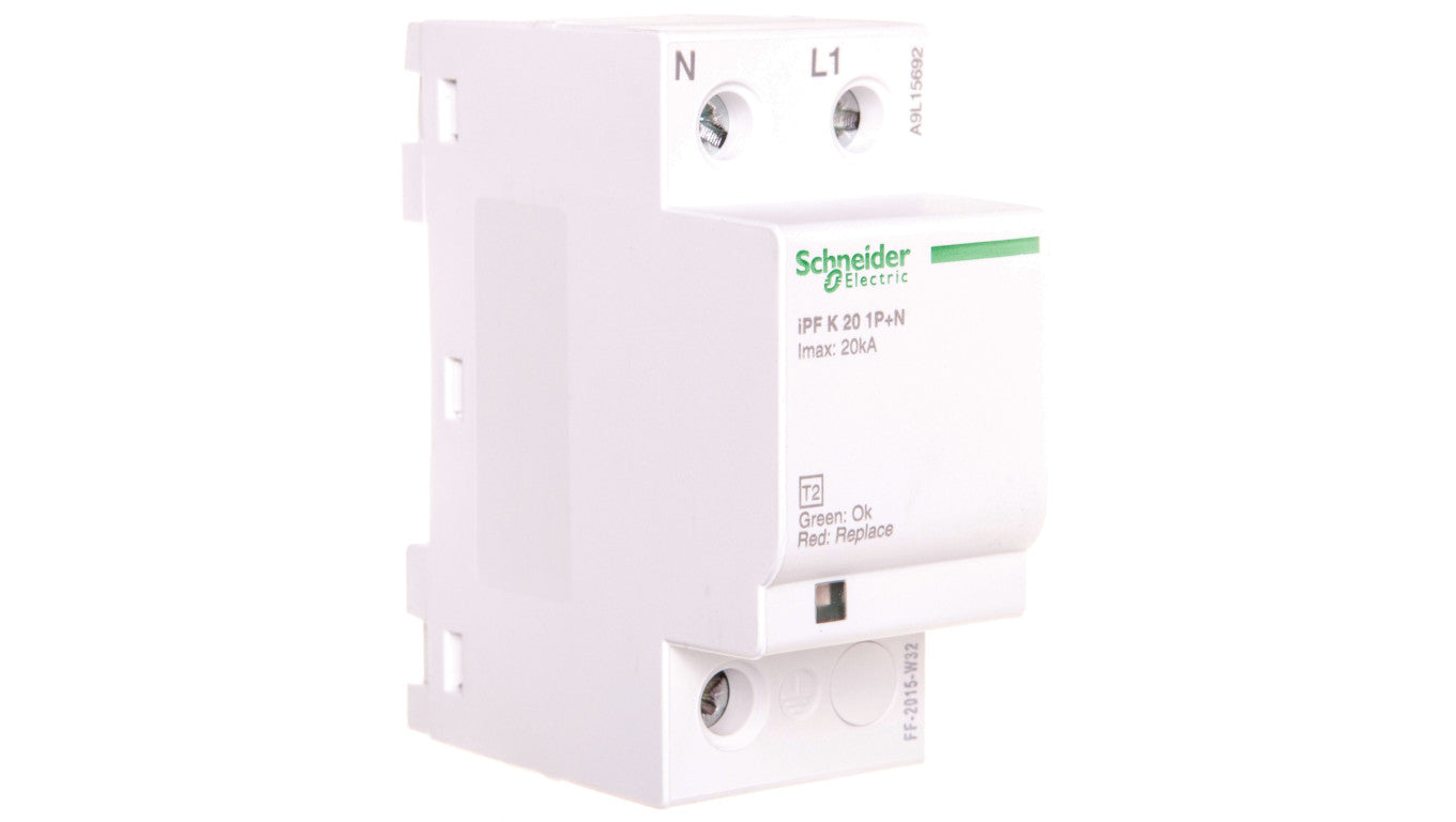 Ogranicznik przepięć Typ T2 1P+N/PE 65kA 1,5kV iPF20 A9L15692