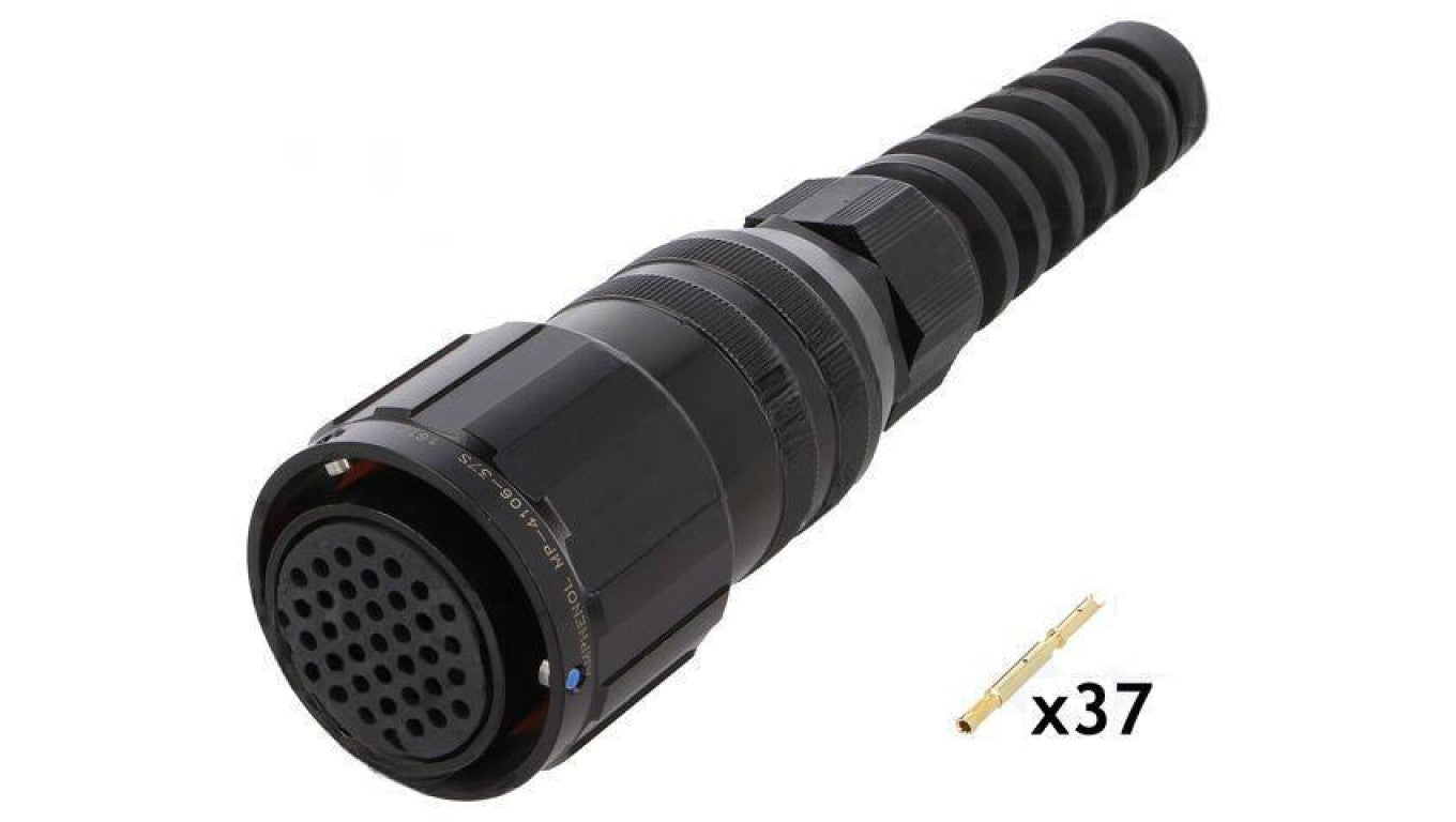 Złącze okrągłe wtyk Rozmiar 16 MP-41 żeńskie -PIN 37 złocony MP-4106-37S