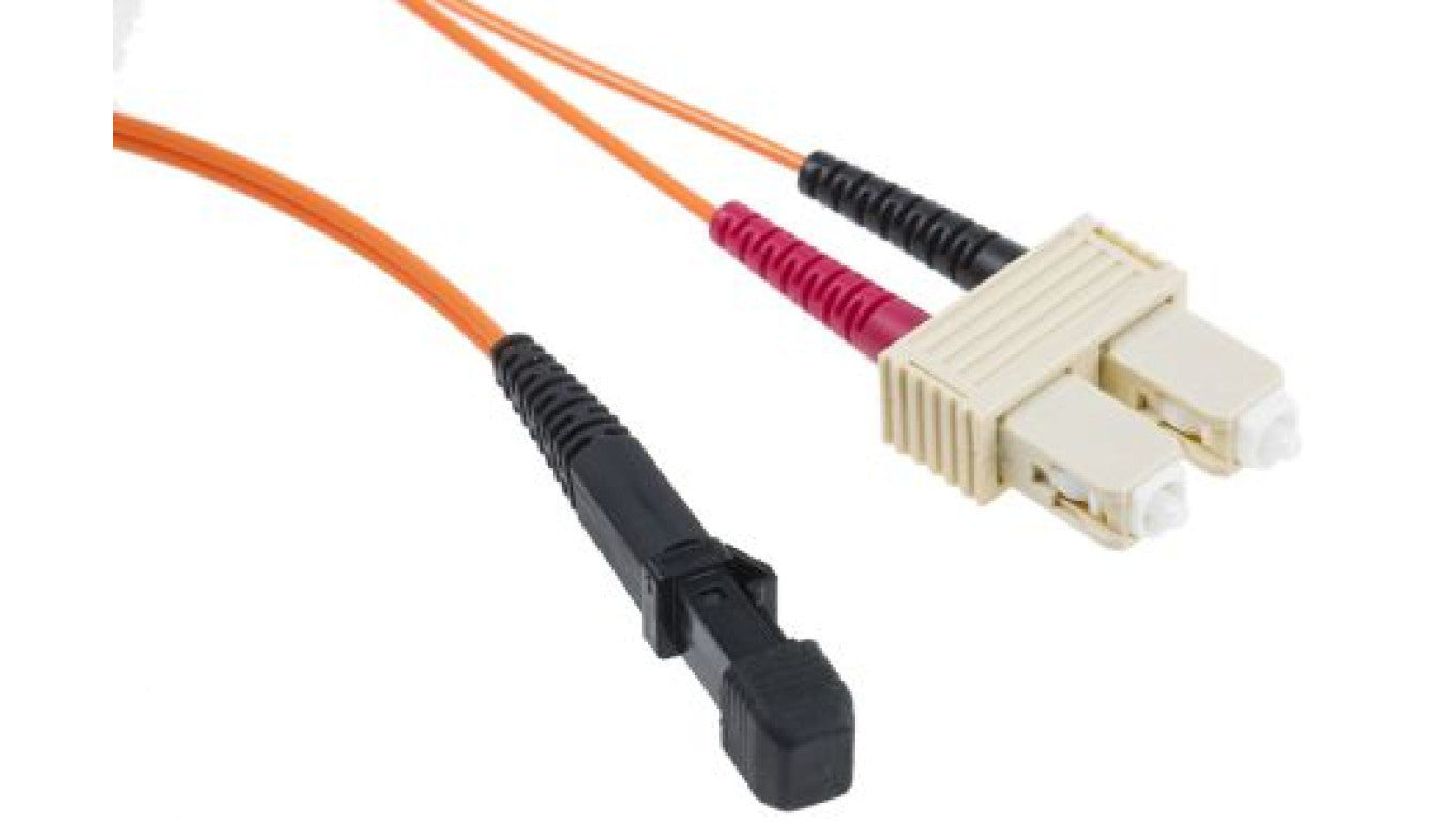 Kabel światłowodowy, średnica: 62.5/125μm, OM1 Wielomodowy, Pomarańczowy, MTRJ - SC