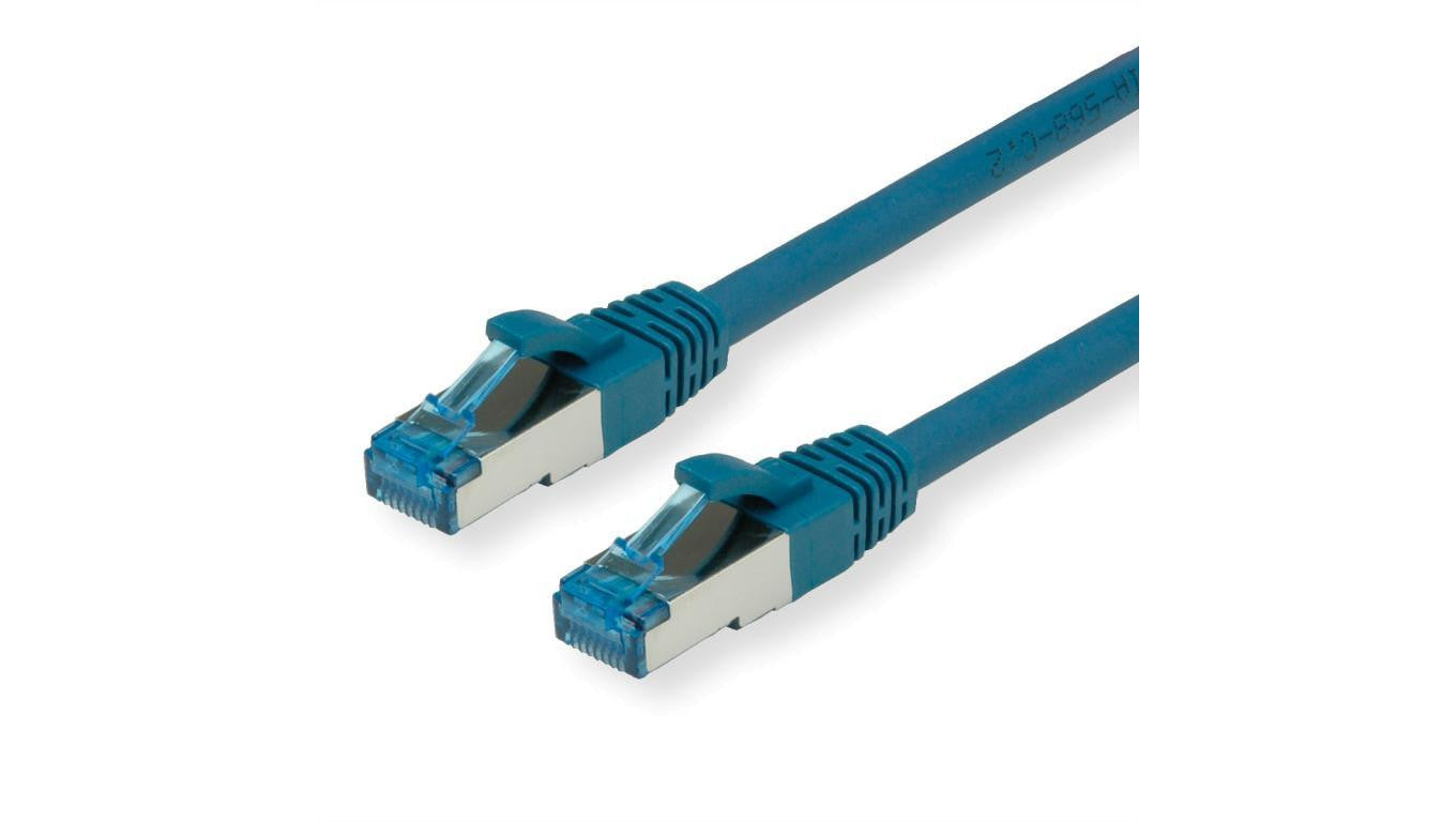 VALUE Kabel krosowy Kat.6A (klasa EA) S/FTP (PiMF), LSOH, niebieski, 10 m