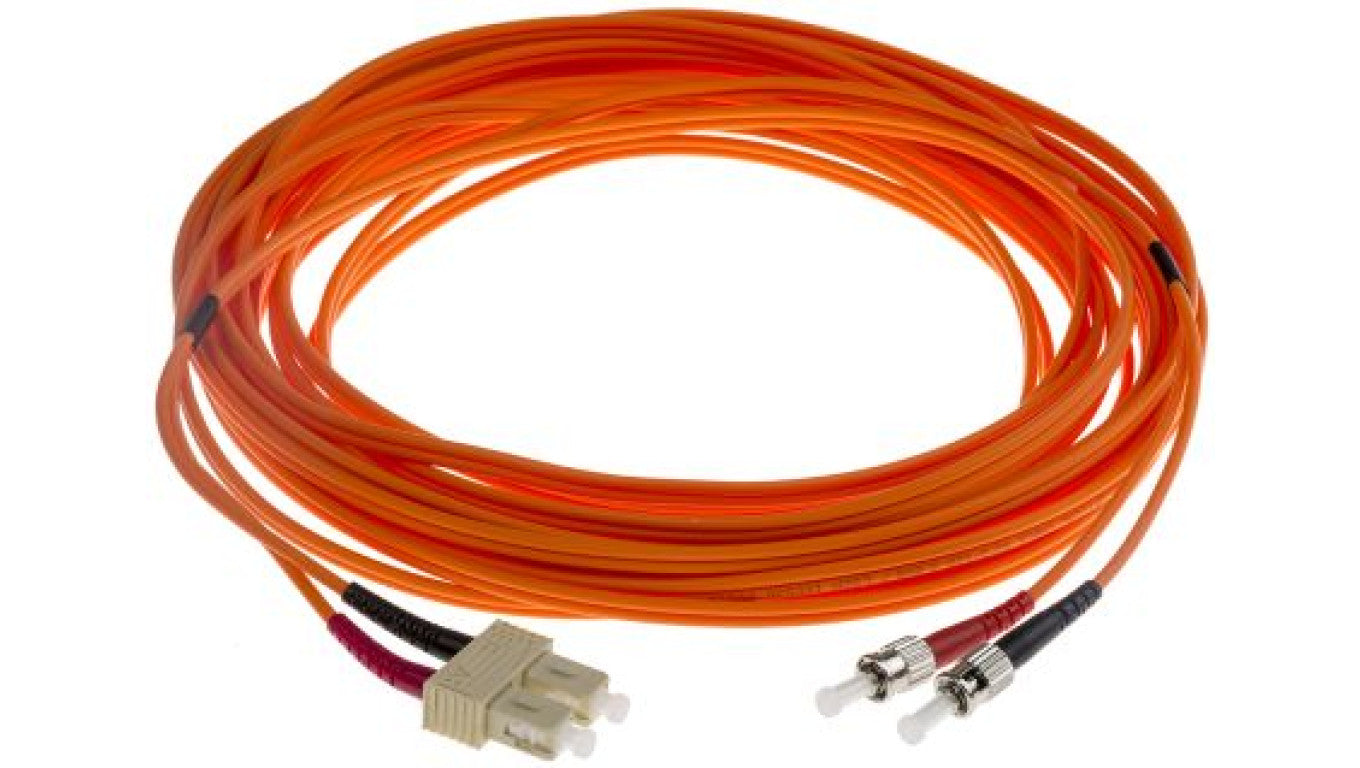 Kabel światłowodowy, średnica: 62.5/125μm, OM1 Wielomodowy, Pomarańczowy, ST/SC