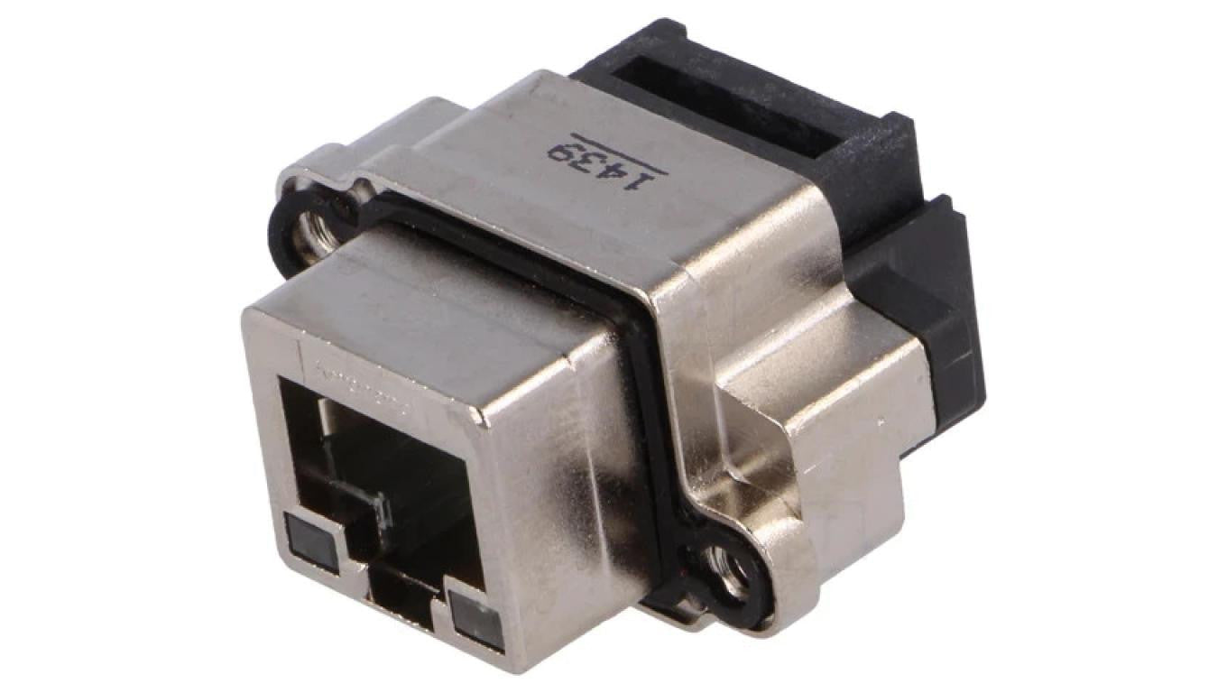 Gniazdo RJ45 z diodą LED IP68 na panel THT kątowe 90 MRJR-5381-01