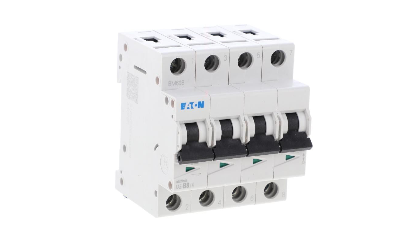 Wyłącznik nadprądowy 4P B 8A 15kA AC FAZ-B8/4 279030
