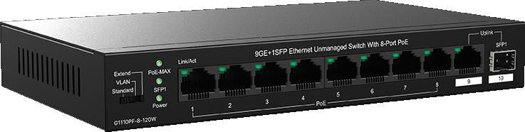 SWITCH POE TENDA TEG1110PF-8-120W