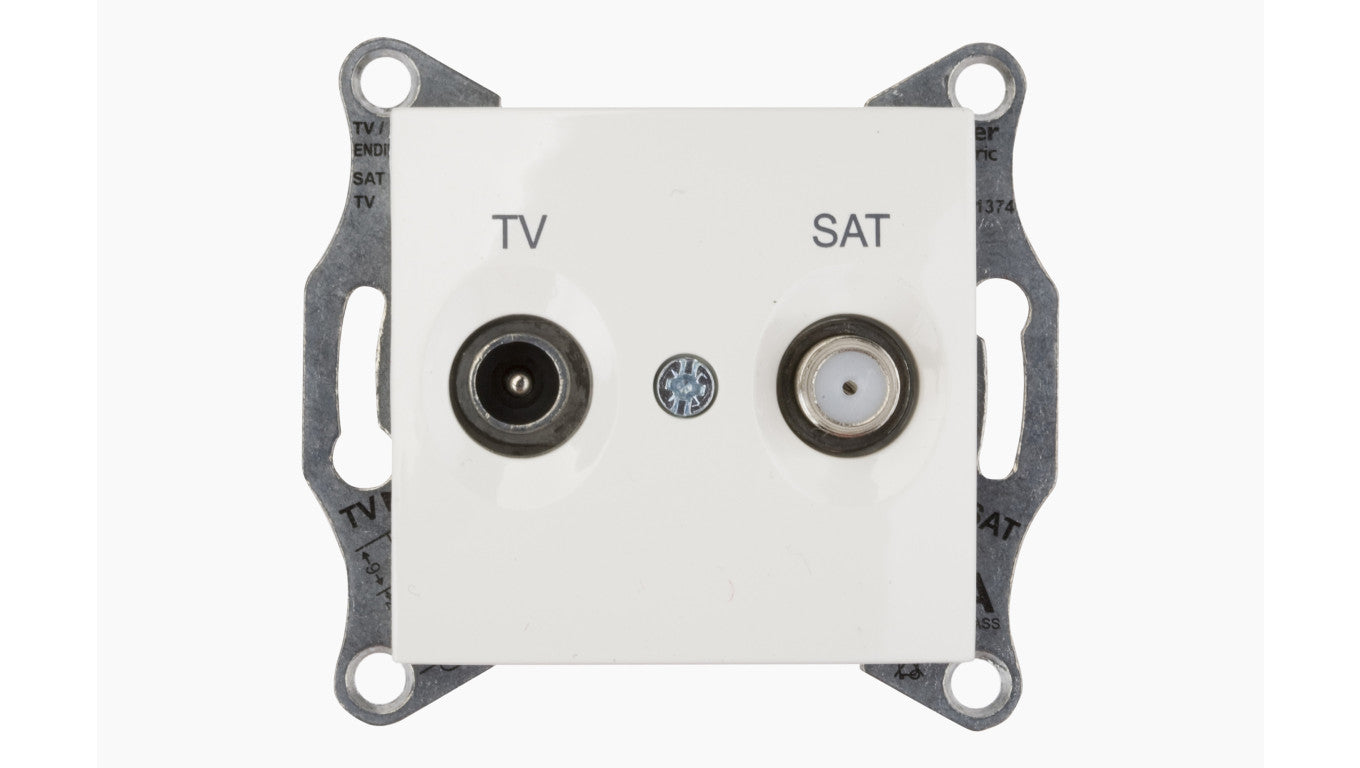 Sedna Gniazdo antenowe TV/SAT końcowe 1dB kremowe SDN3401623