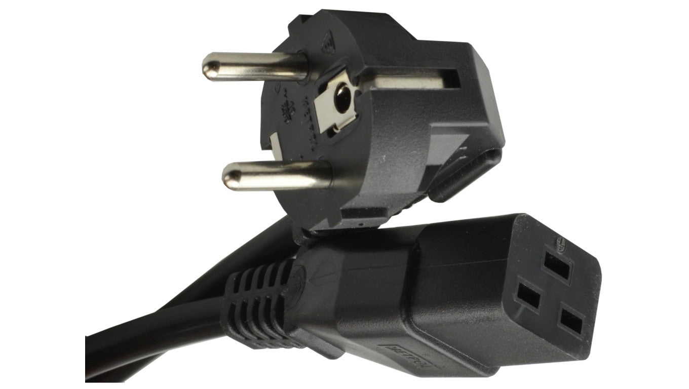 Kabel zasilający 230V 16A z gn. IEC320 C19 2m