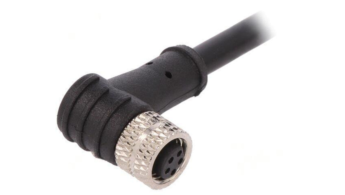Złącze M8 żeńskie PIN: 5 1,5A 30V IP67 kątowe na przewód wtyk PXPTPU08RAF05BCL010PUR