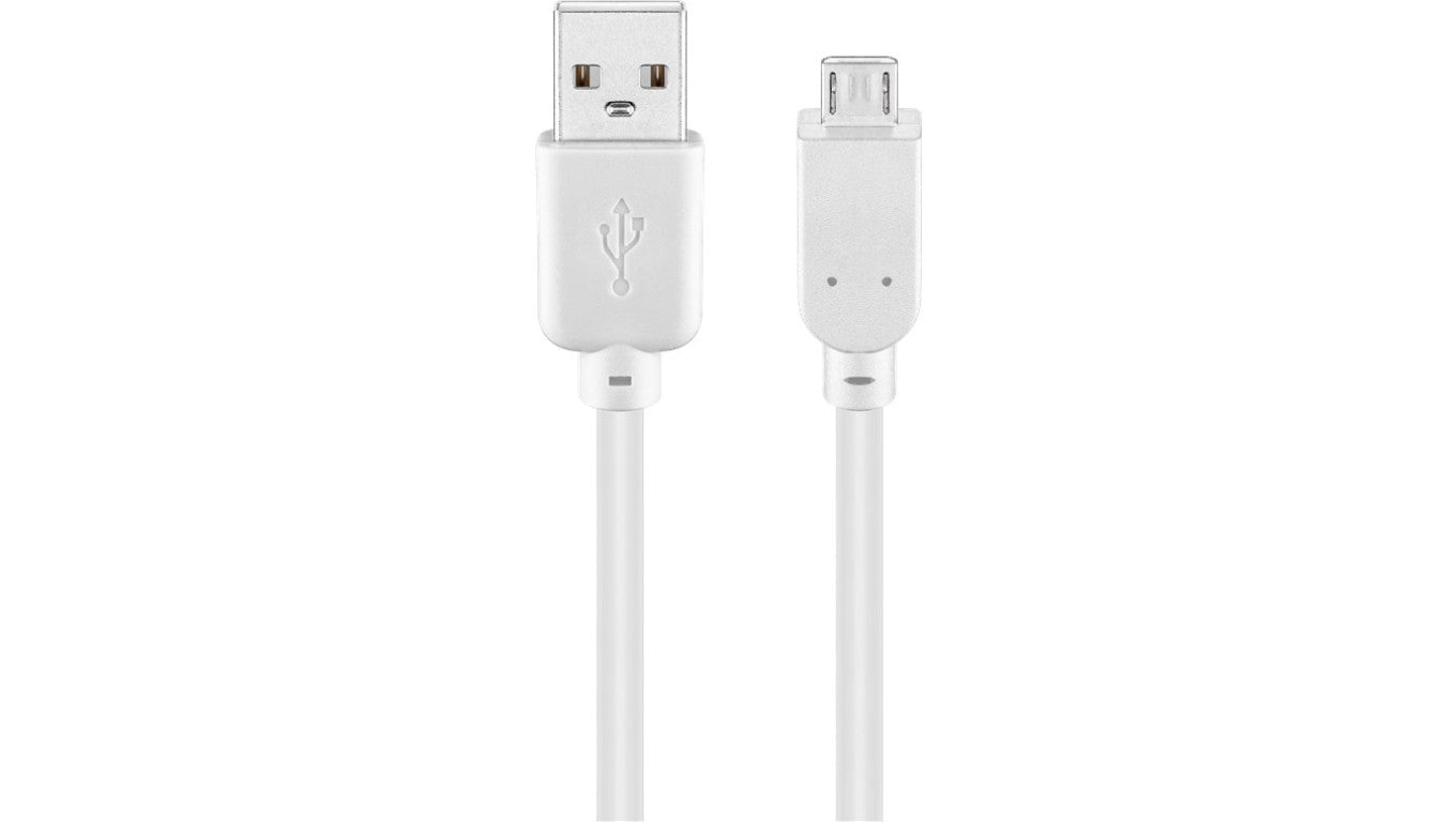Kabel USB 2.0 Hi-Speed, Biały - Długość kabla 3 m