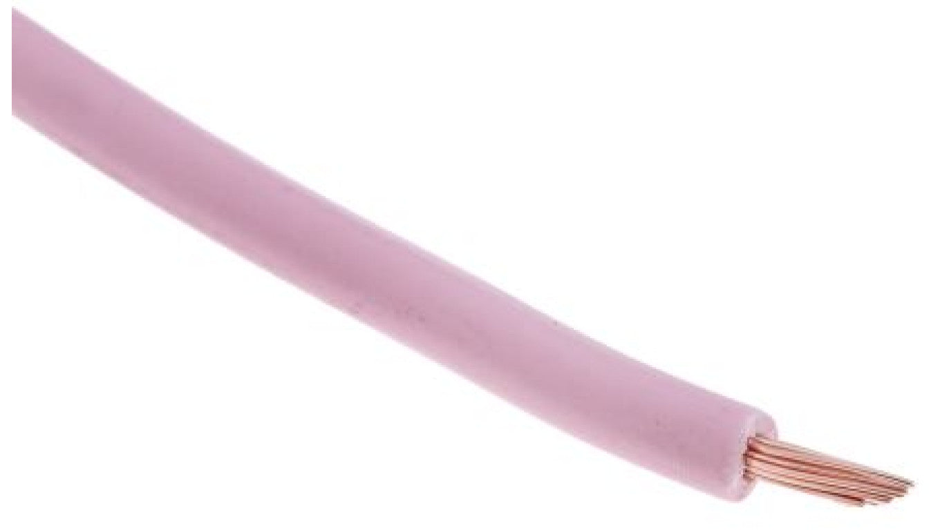 Kabel trzynormowy, dł. 100m 1,5 mm², 21 A, 1 kV DC, 600 V AC, Maks. +105C Różowy Zgodność z trzema normami, RS PRO