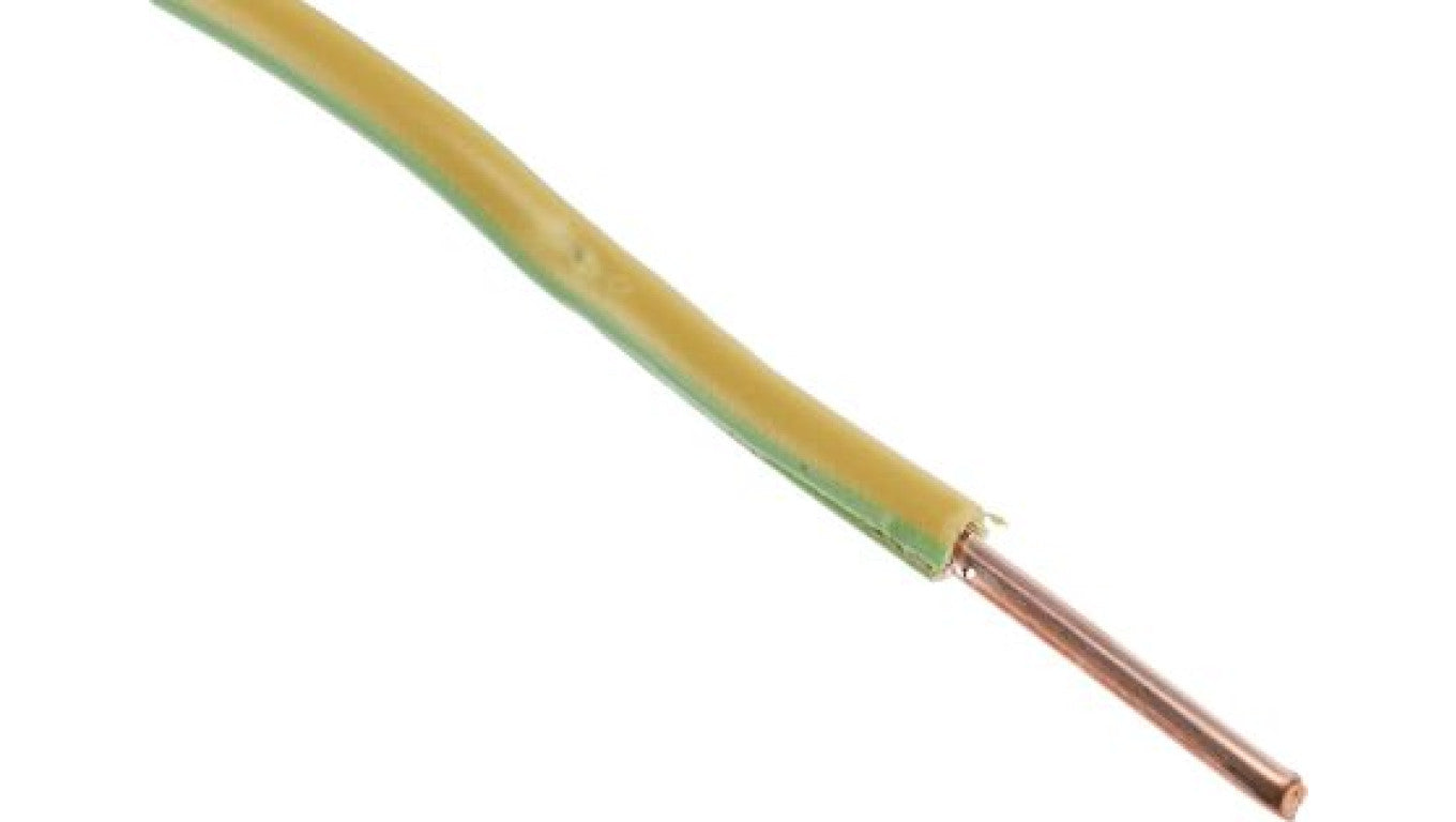 Przewód instalacyjny, 6491X, H07V-U., 100m, 4 mm² CSA , 450/750 V, 32 A, kolor: Zielony/Żółty