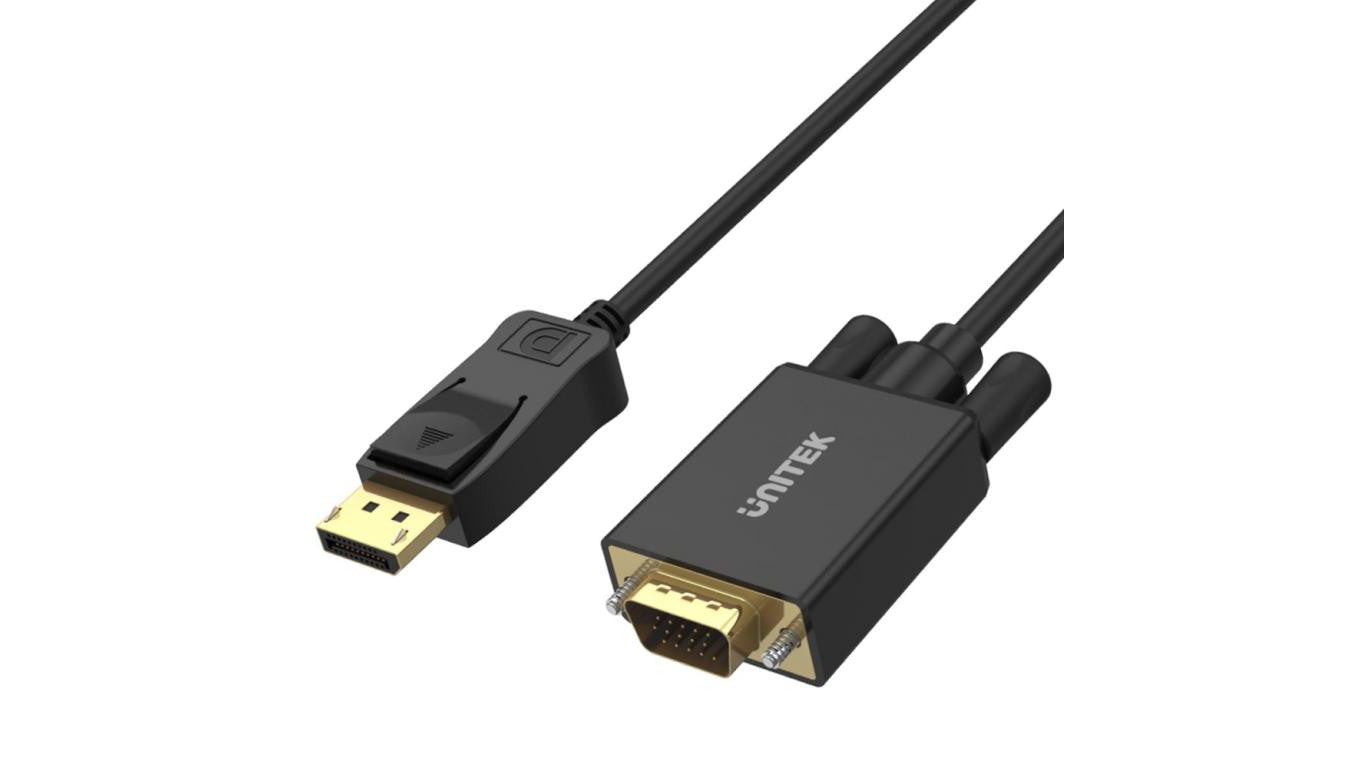 Unitek Adapter DisplayPort na VGA, kabel 1,8m