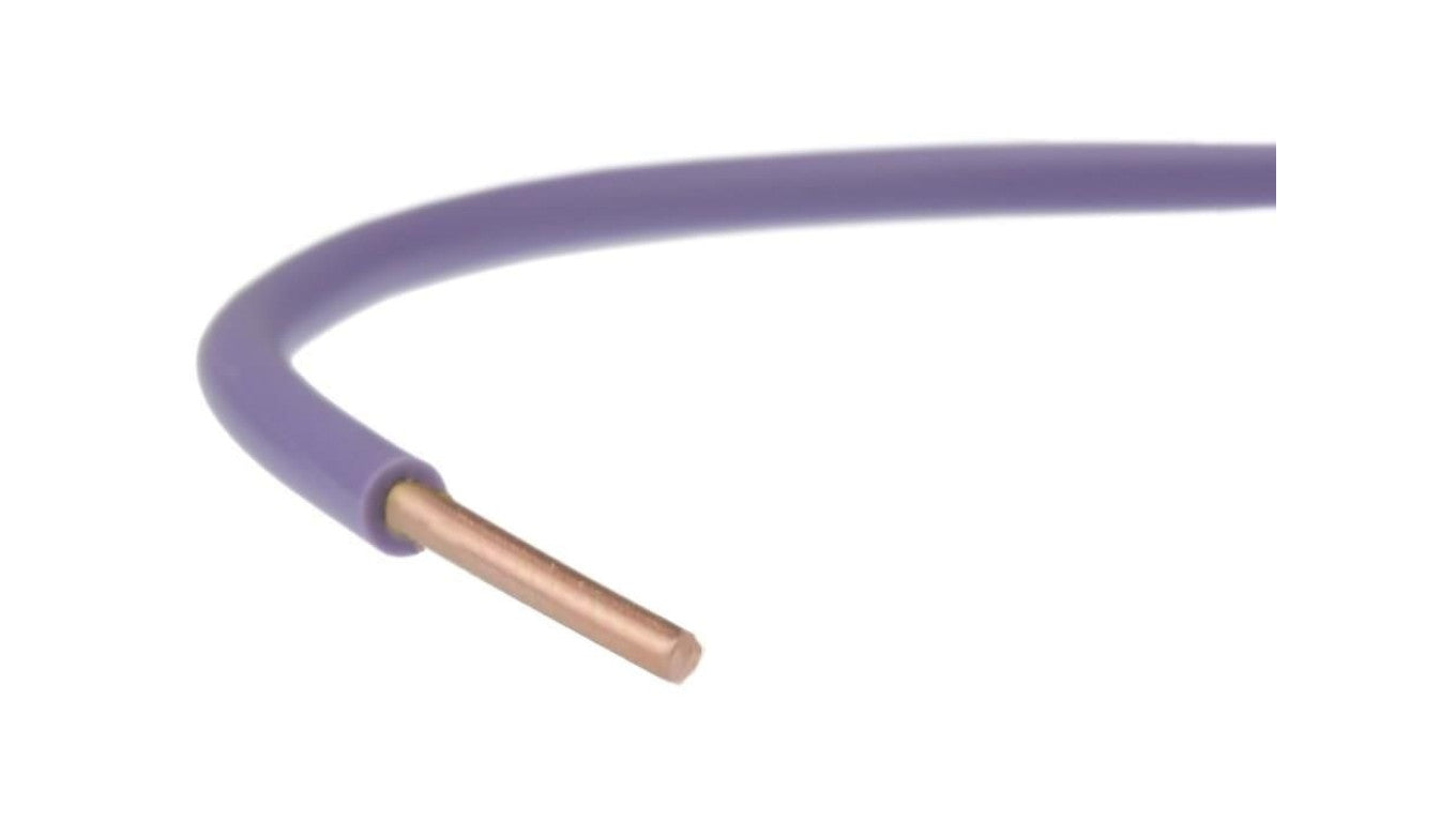 Przewód instalacyjny H07V-U / DY 1,5 750V fioletowy drut Elektrokabel /100m/