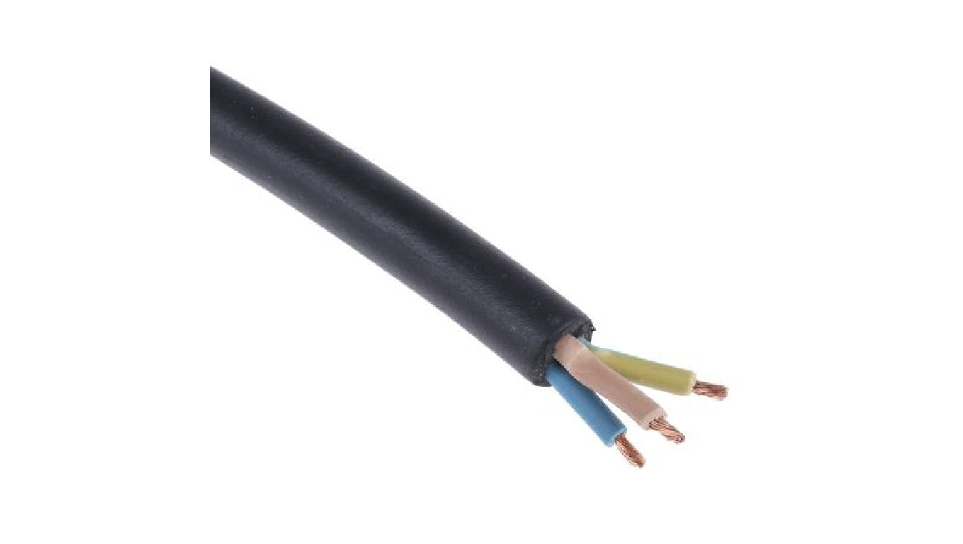 Wielożyłowy sieciowy kabel zasilający 3 Core CPE Sheath Czarny 6.8 → 7.2mm od , 300 V, 500 V