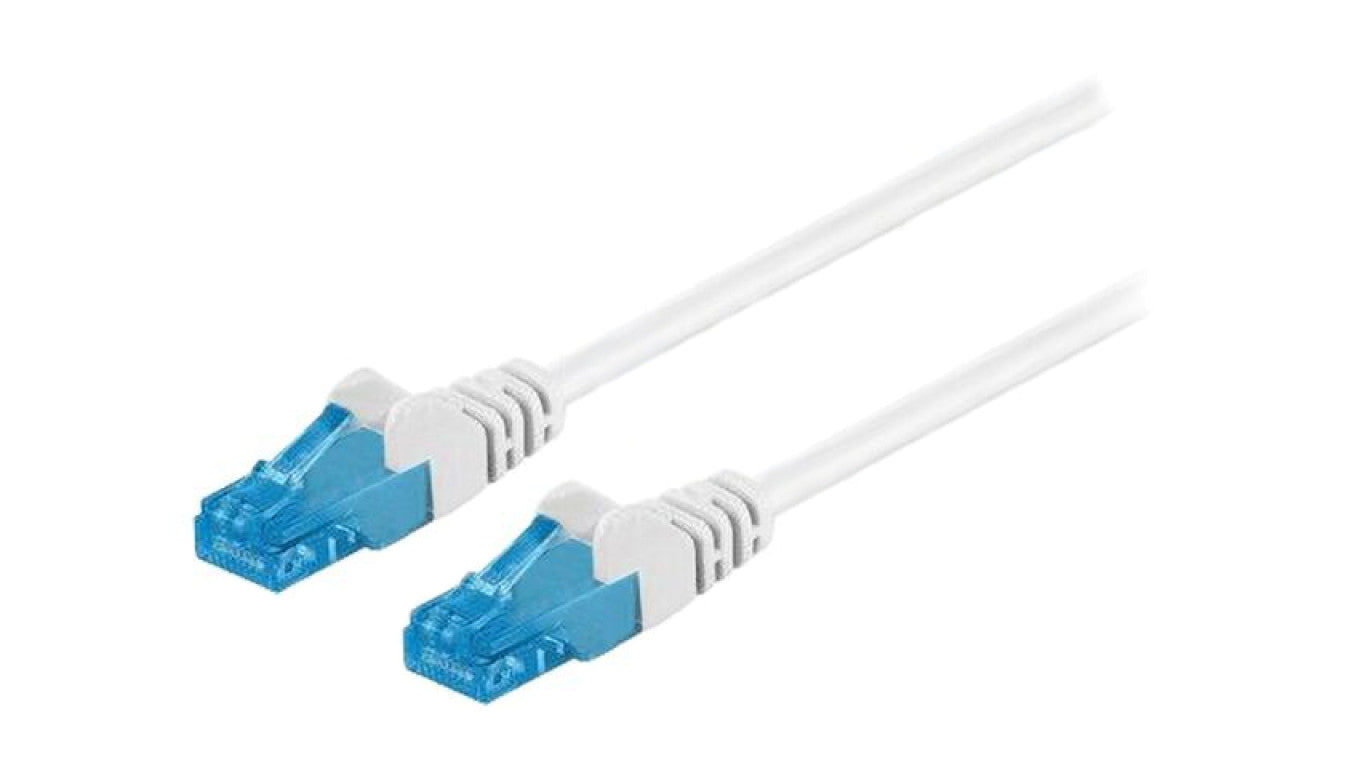 Patch cord U/UTP 6a linka Cu LSZH biały 3m 26AWG Żyły: 8 59827