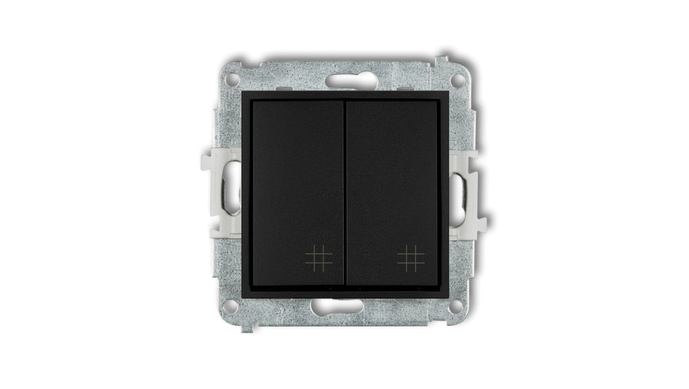 Mechanizm łącznika podwójnego krzyżowego Karlik Mini 12MWP-66 czarny mat