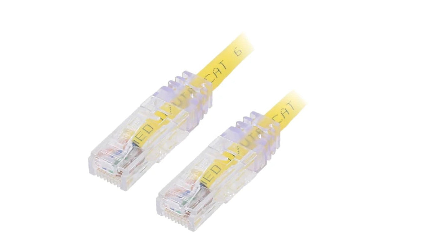 Patch cord TX6™ PLUS,U/UTP 6 linka Cu LSZH żółty 2m 24AWG UTPSP2MYLY