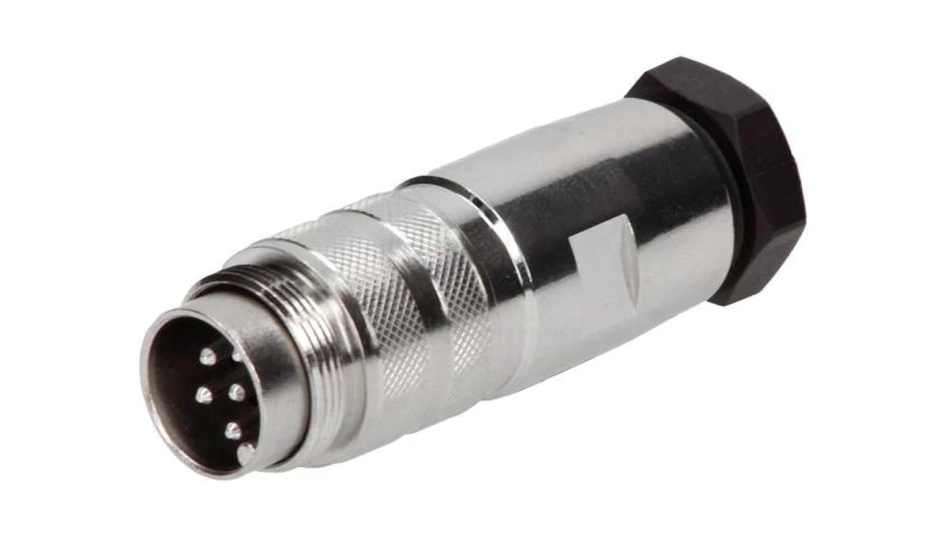 Złącze M16 wtyk męski lutowanie na przewód 6-PIN 5A 300V C09131H0061012U