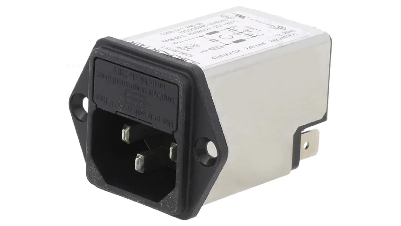 Złącze zasilające AC gniazdo męskie 6A 250VAC IEC 60320 5200 5200.0623.1
