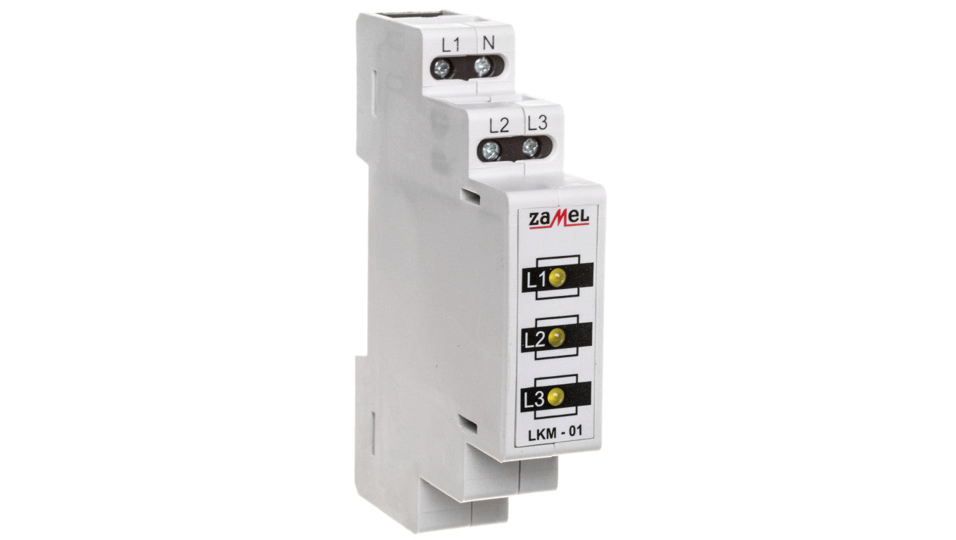 Lampka modułowa 3-fazowa żółta LED 230V/400V TN LKM-01-30 EXT10000038