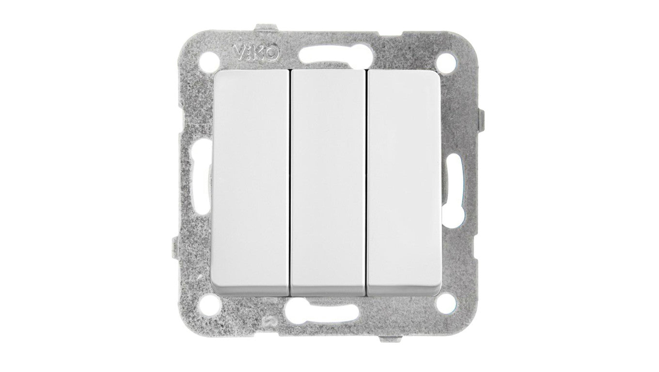 Panasonic LINNERA S Łącznik 3-klawiszowy biały połysk 91440068