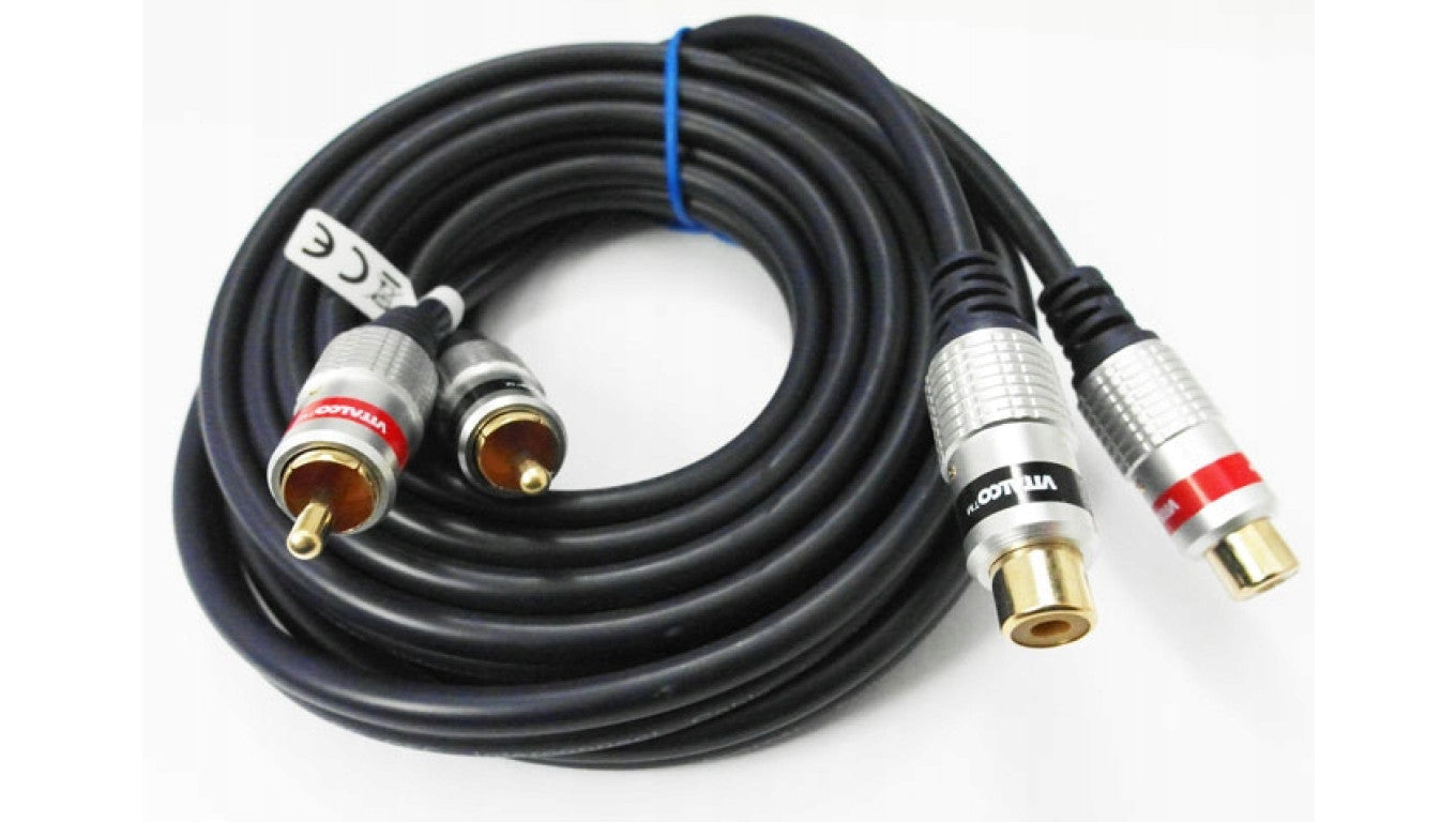 Kabel przedłużacz 2RCA-2RCA wtyk na gniazdo digital przyłącze cyfrowe RKD290 5m