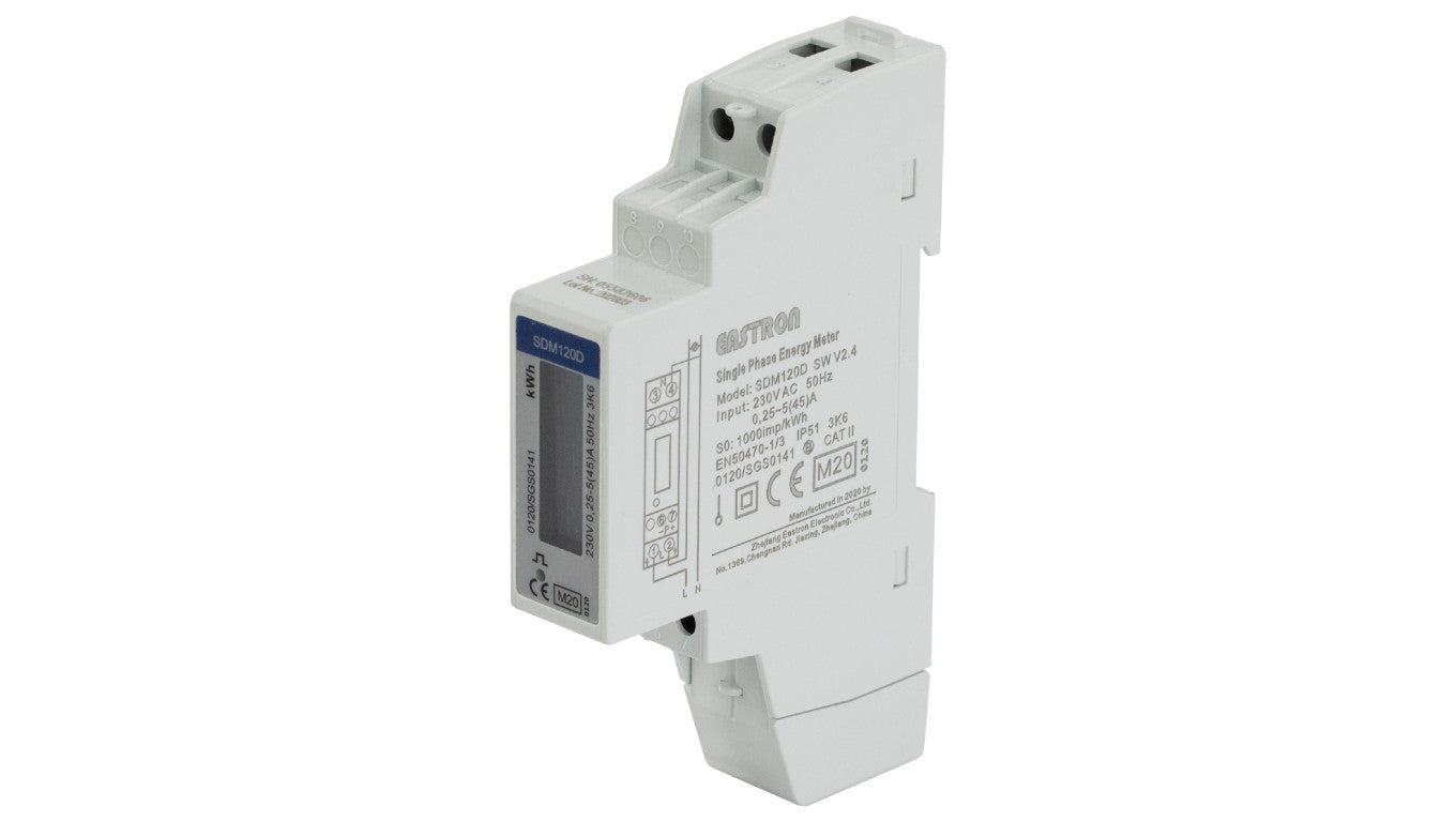 Licznik prądu energii 1P MID 45A SDM120D