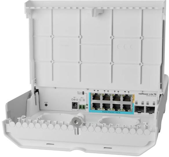MIKROTIK ROUTERBOARD netPower Lite 7R (CSS610-1GI-7R-2S+OUT)