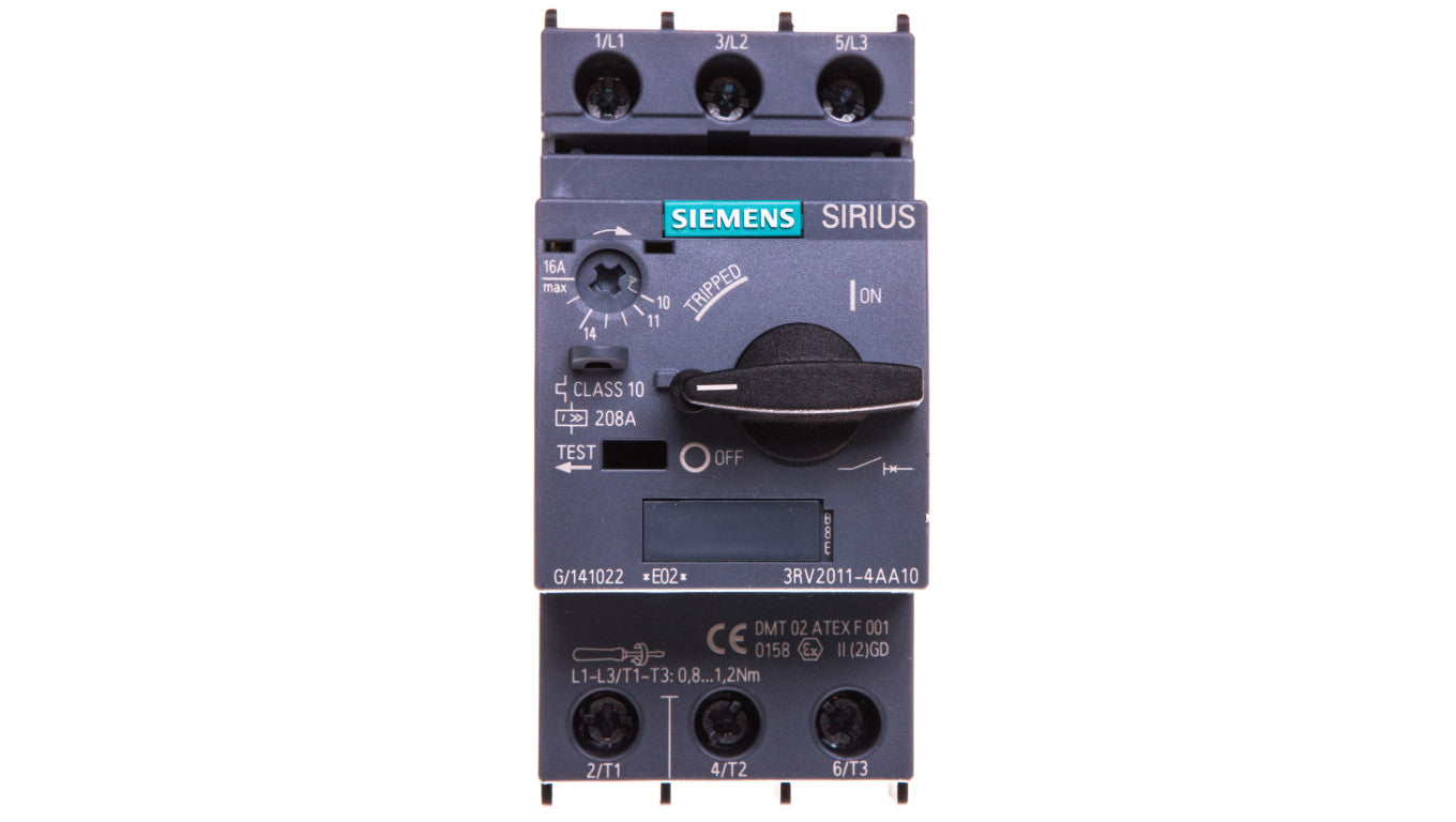 Wyłącznik silnikowy 3P 7,5kW 11-16A S00 3RV2011-4AA10