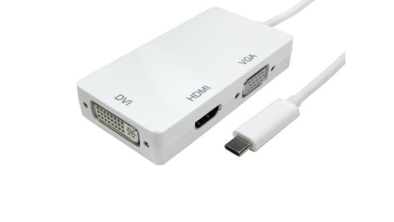 Adapter, do wyświetlaczy: 1, USB C, USB 3.1, DVI, HDMI, VGA