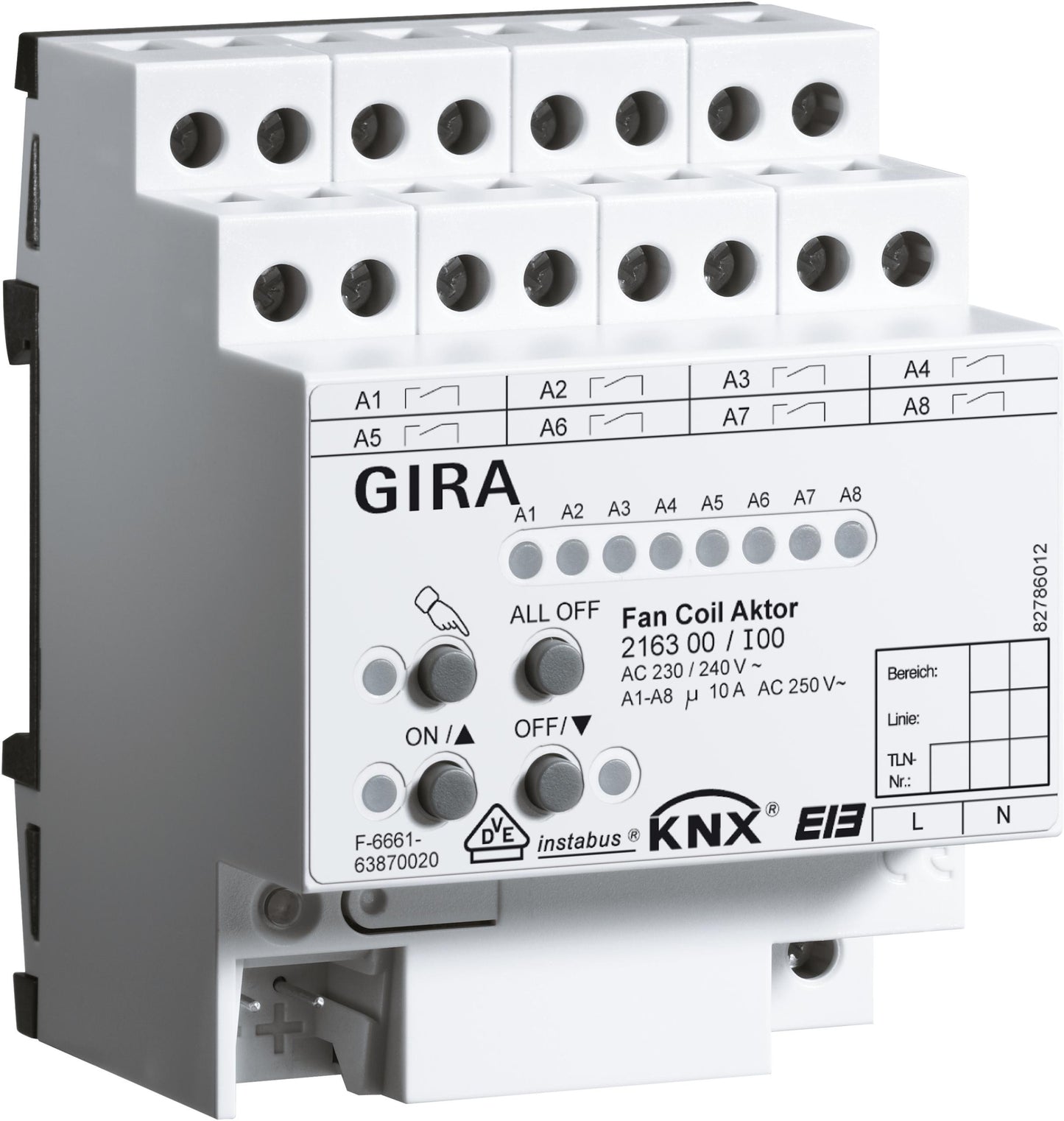 GIRA aktor fan coil KNX 216300