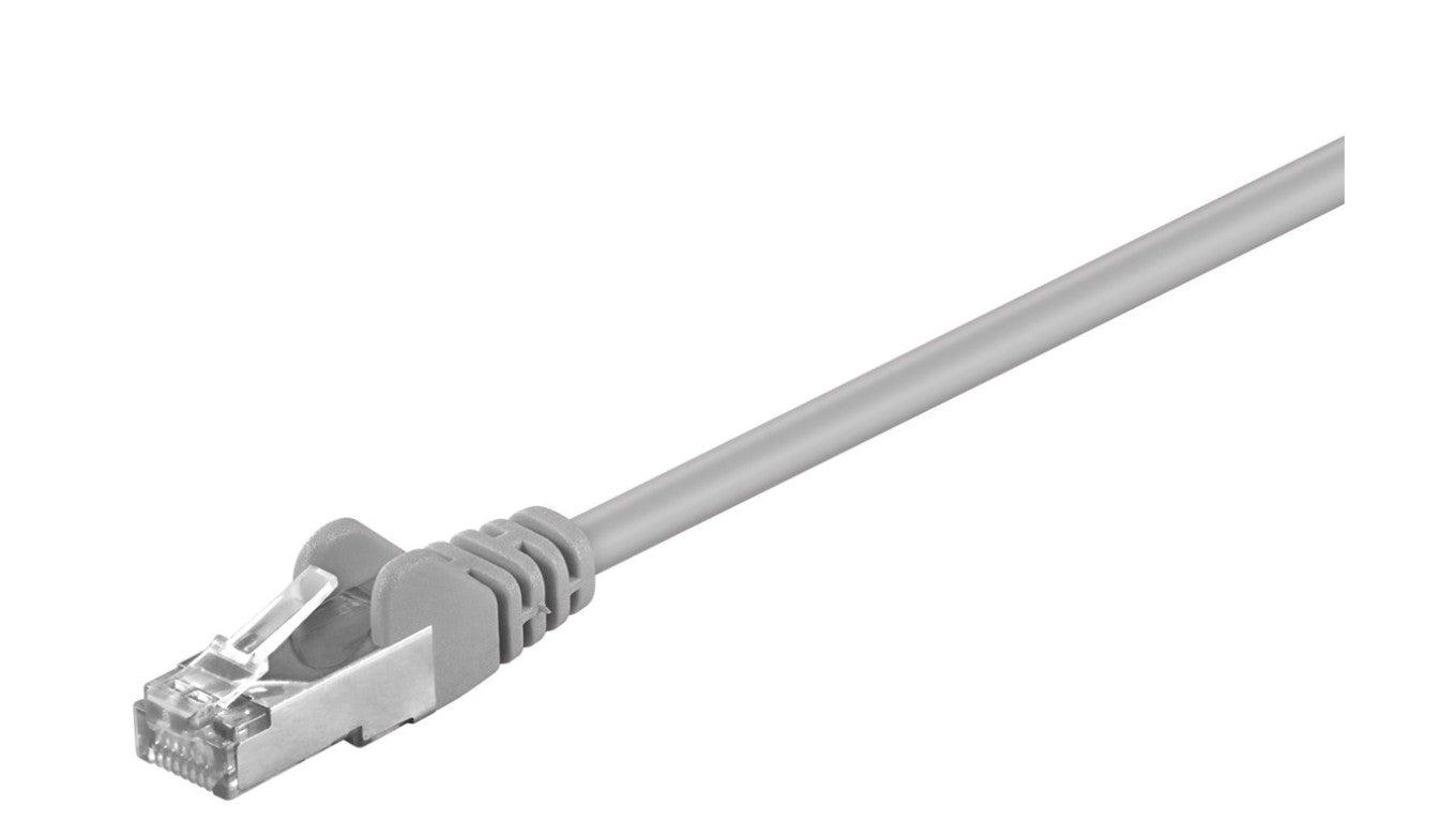 CAT 5e Kabel łączący, SF/UTP, Szary - Długość kabla 0.25 m