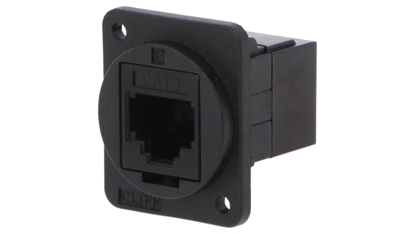Łącznik FT RJ11 6p4c Kat 3 gniazdo z obu stron 19x24mm CP30223X
