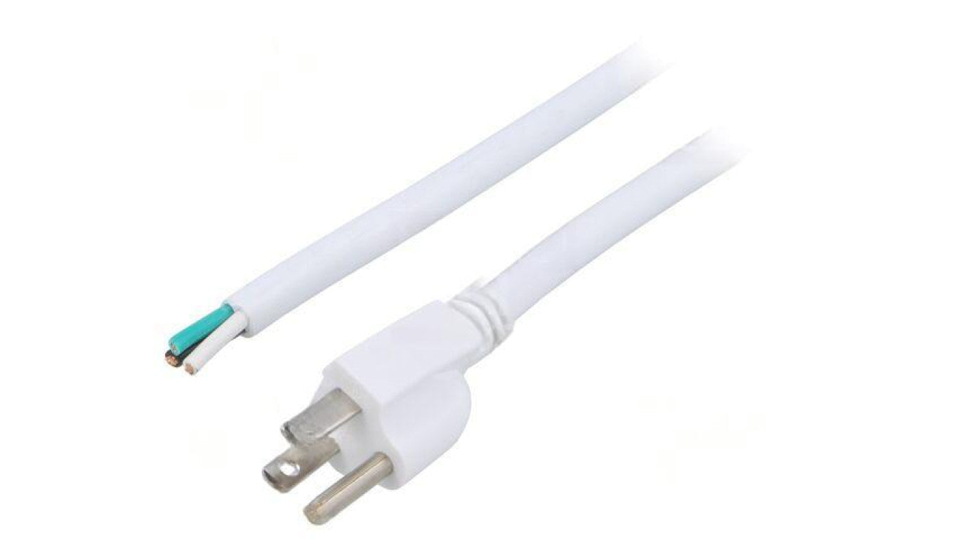 Kabel: 3x14AWG, NEMA 5-15 (B) wtyk, 3,5m, 13A LT202 3X14AWG 105E.C 3.5M WHT